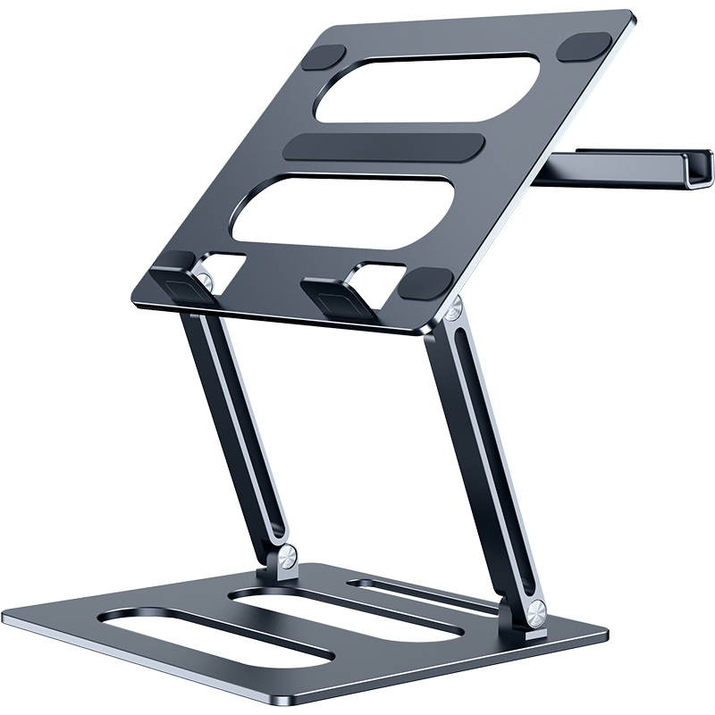 Laptop Stand Bamboo - Laptop bracket suspended standing office adjustable