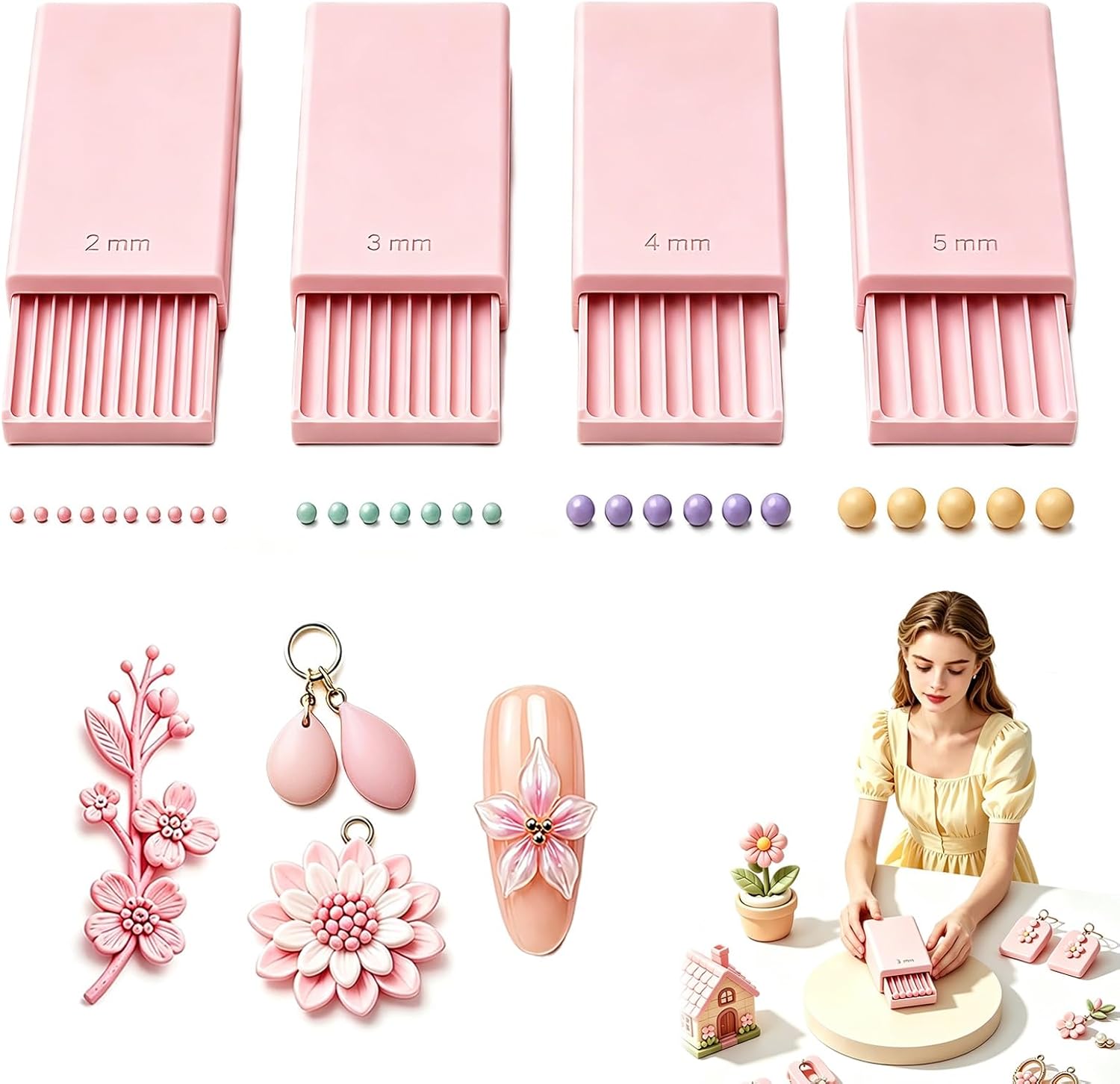 Nail Tech Accessories - 3D Print Clay Gel Ball Maker