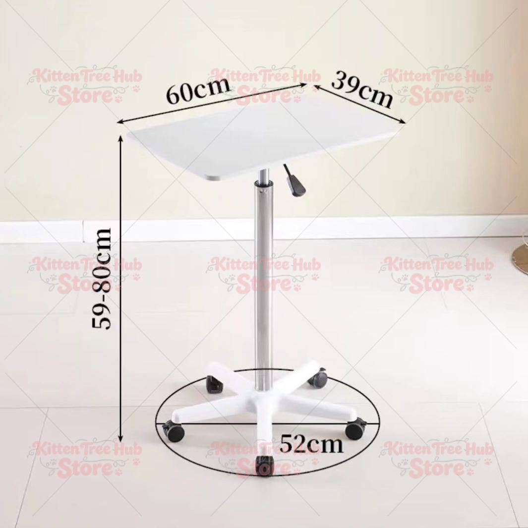 Mobile Height Adjustable Desk  - Laptop Stand Bamboo recension och pris