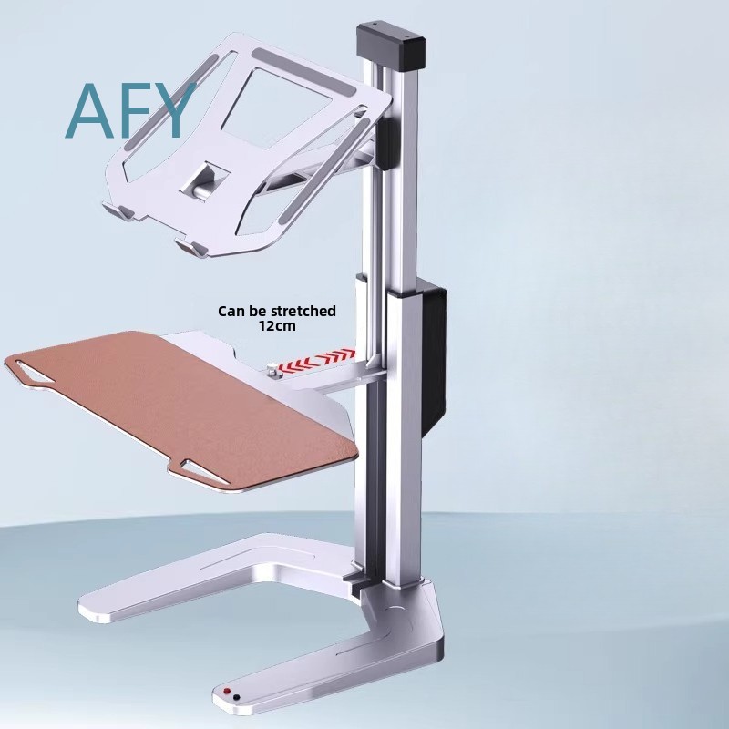Electric Height Adjustable Sta - Laptop Stand Bamboo recension och pris