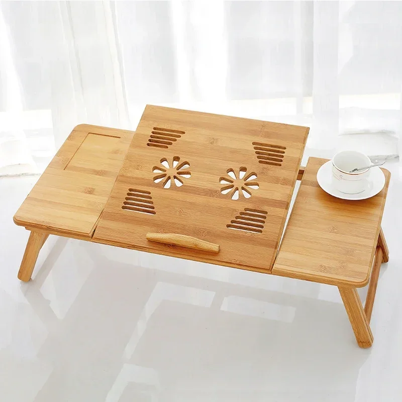 Adjustable Bamboo Laptop Desk/ - Laptop Stand Bamboo recension och pris