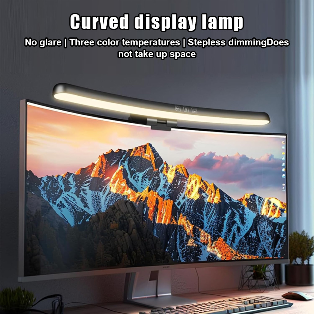 Dimmable Color Changing Curved - Monitor Light Bar recension och pris
